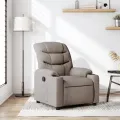 Fauteuil inclinable Taupe Tissu