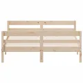 Cadre de lit avec tête de lit 140x200 cm bois de pin massif