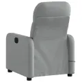 Fauteuil de massage inclinable Gris clair Tissu