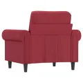 Fauteuil Rouge bordeaux 60 cm Similicuir