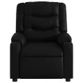 Fauteuil de massage inclinable Noir Similicuir