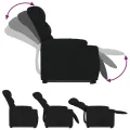 Fauteuil inclinable noir tissu