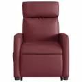 Fauteuil inclinable de massage Rouge bordeaux Similicuir