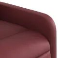 Fauteuil inclinable de massage Rouge bordeaux Similicuir
