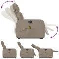 Fauteuil inclinable de massage électrique cappuccino similicuir