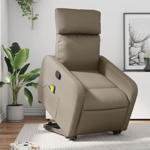 Fauteuil inclinable de massage Cappuccino Similicuir