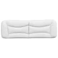 Coussin de tête de lit blanc 160 cm similicuir