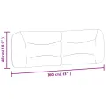 Coussin de tête de lit bleu 160 cm tissu