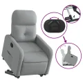 Fauteuil inclinable Gris clair Tissu