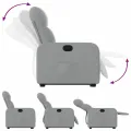 Fauteuil inclinable Gris clair Tissu