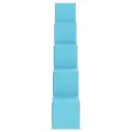 Armoire de rangement pour enfants avec 15 cubes Bleu PP