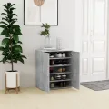 Armoire à chaussures Gris béton 60x35x70 cm Aggloméré