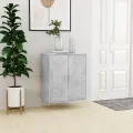 Armoire à chaussures Gris béton 60x35x70 cm Aggloméré
