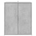 Armoire à chaussures Gris béton 60x35x70 cm Aggloméré