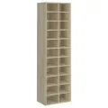 Armoire à chaussures chêne sonoma 54x34x183cm bois d'ingénierie
