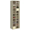 Armoire à chaussures chêne sonoma 54x34x183cm bois d'ingénierie