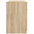 Bureau avec armoire latérale Chêne sonoma Bois d'ingénierie