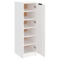 Armoire à chaussures Blanc 30x35x100 cm Bois d'ingénierie