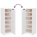 Armoire à chaussures Blanc 30x35x100 cm Bois d'ingénierie