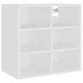 Armoires à chaussures 2 pcs Blanc 52,5x30x50 cm