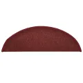 Tapis de marches d'escalier 15 pcs Rouge 56x17x3 cm