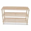 Range-chaussures à 3 étagères 2 pcs Bois de sapin solide