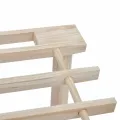 Range-chaussures à 3 étagères 2 pcs Bois de sapin solide