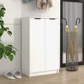 Armoire à chaussures Blanc 59x35x100 cm Bois d'ingénierie