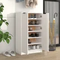 Armoire à chaussures Blanc 59x35x100 cm Bois d'ingénierie