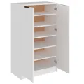 Armoire à chaussures Blanc 59x35x100 cm Bois d'ingénierie