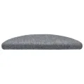 Tapis d'escalier auto-adhésif 15 pcs 56x17x3 cm Gris clair
