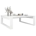 Table basse Blanc 100x100x35 cm Aggloméré