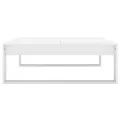 Table basse Blanc 100x100x35 cm Aggloméré
