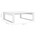 Table basse Blanc 100x100x35 cm Aggloméré