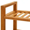 Étagère à chaussures à 4 niveaux 100x27x80 cm Chêne massif
