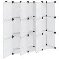 Cubes de rangement 9 pcs avec portes Transparent PP