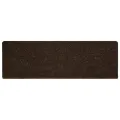 Tapis d'escalier 15 pcs Tissu aiguilleté 65x21x4 cm Marron