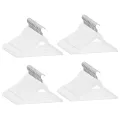 Cintres antidérapants 100 pcs Blanc Bois dur