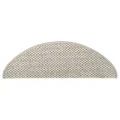 Tapis d'escalier autocollants 15 pcs 65x21x4 cm Taupe