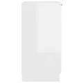 Armoire à chaussure Blanc brillant 30x35x70cm Bois d'ingénierie