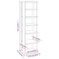 Armoires à chaussures 2 pcs Blanc 27,5x27x102cm bois ingénierie