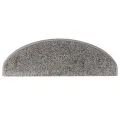Tapis d'escalier 10 pcs 65x21x4 cm Gris
