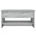 Table basse Sonoma gris 80x50x40 cm Bois d'ingénierie