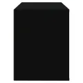 Armoire à chaussures Noir 80x35x45 cm Bois d'ingénierie