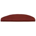 Tapis d'escalier autocollants 15 pcs 65x22,5x3,5 cm Rouge