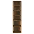 Étagère à chaussures Chêne fumé 27,5x27x102cm Bois d'ingénierie