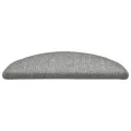 Tapis de marches d'escalier 15 pcs Gris clair 56x17x3 cm