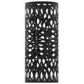 Porte-parapluie Feuilles Acier Noir