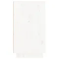 Armoire à chaussures Blanc 110x34x61 cm Bois de pin massif
