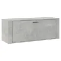 Armoire à chaussures murale Gris béton 100x35x38 cm
